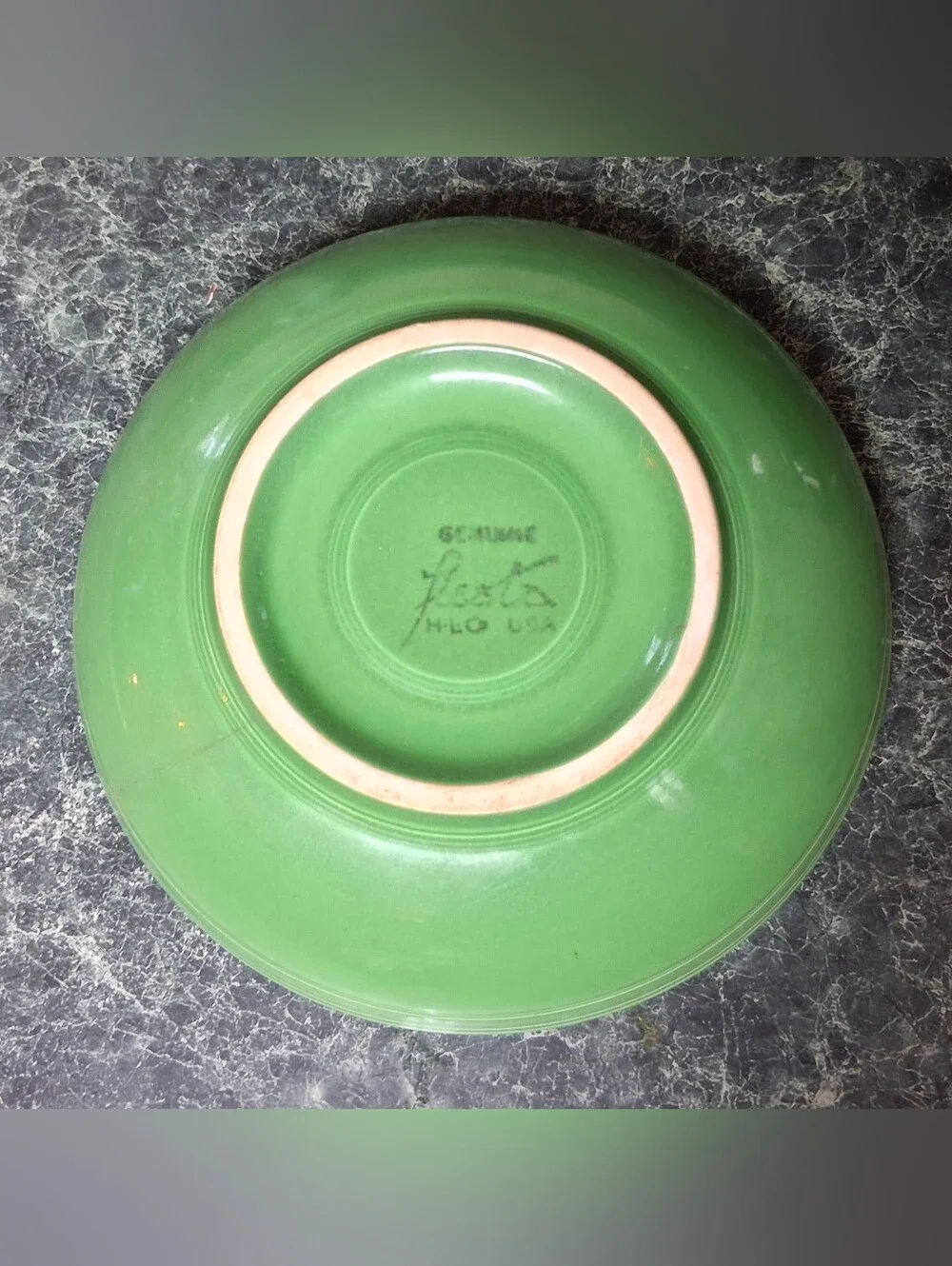 Vintage Fiestaware Homer Laughlin  Green Salad Serving Bowl 7.5